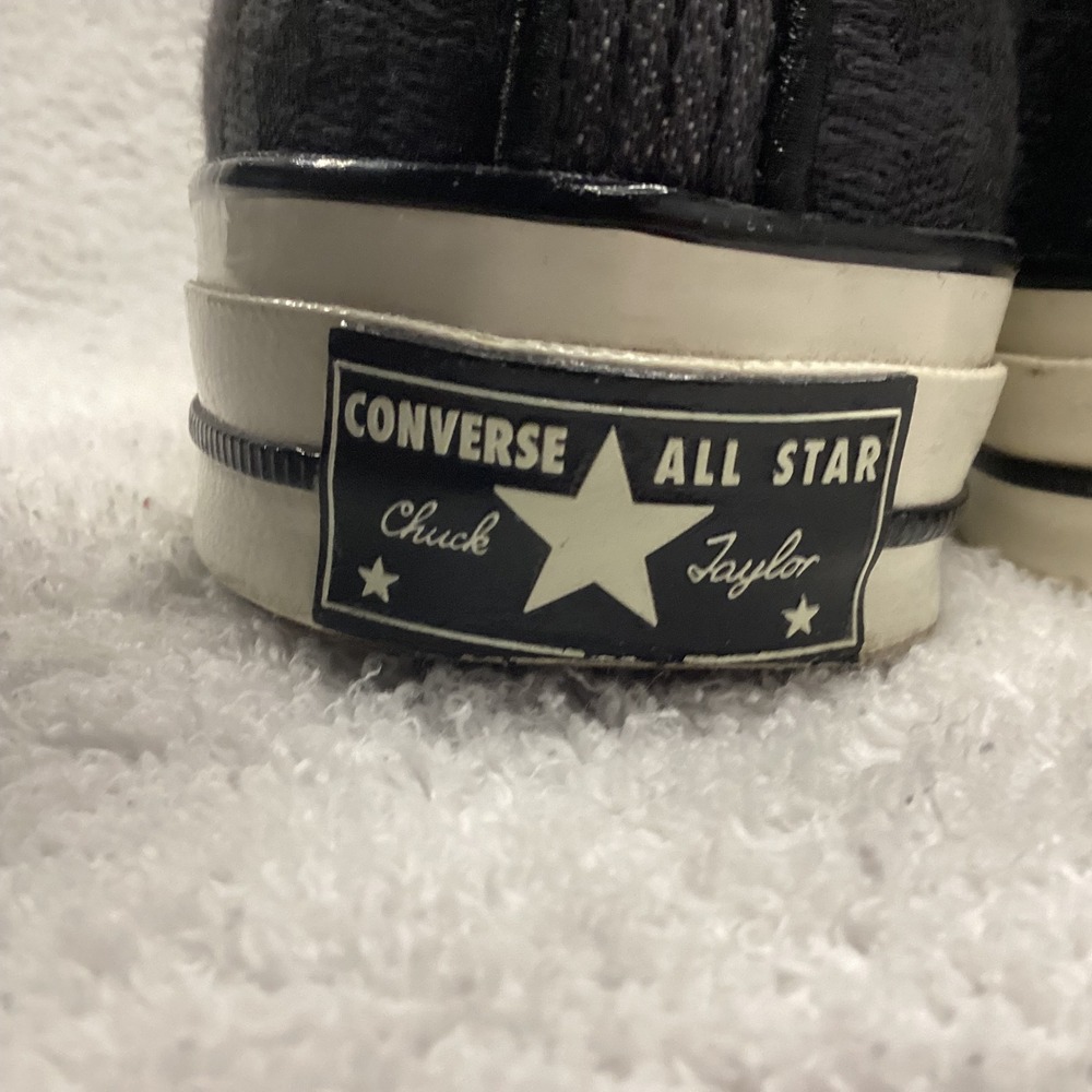 Converse Chuck 70 Hi Black Tonal Camo High Top Sneakers Unisex 169123C - Picture 7 of 12